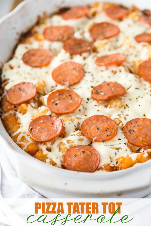 Pizza Tater Tot Casserole