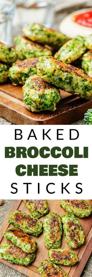 Baked Broccoli Cheddar Cheese Sticks
