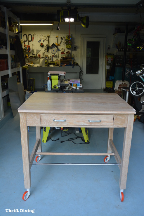 Strip Furniture: A Natural Wood Furniture Makeover. DIY Garage Workbench