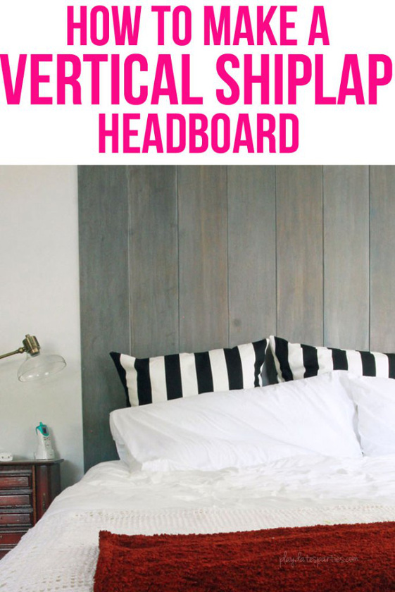 How to Make a Vertical Ship-lap Headboard