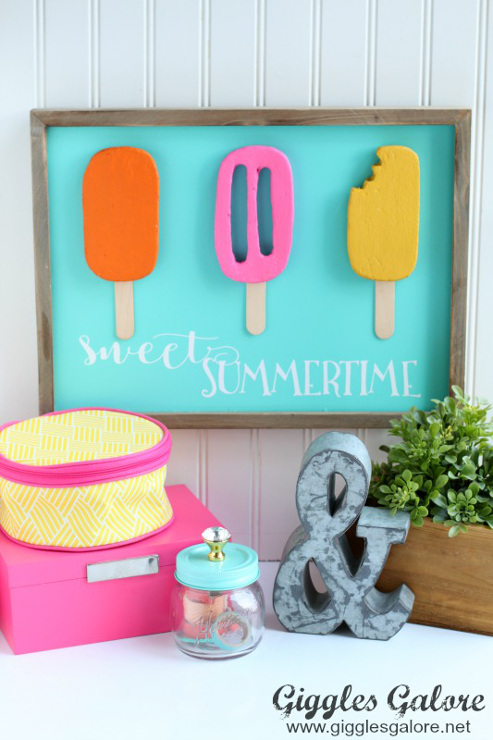 DIY Foam Popsicle Sign