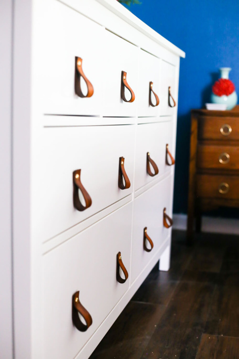 DIY Leather Drawer Pulls
