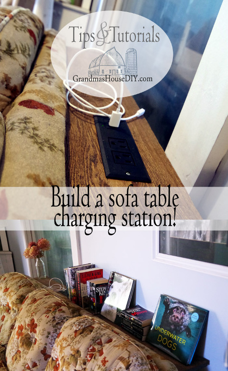Console Table Charging Station for Behind a Couch