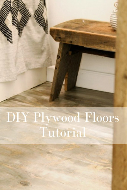 DIY Plywood Flooring