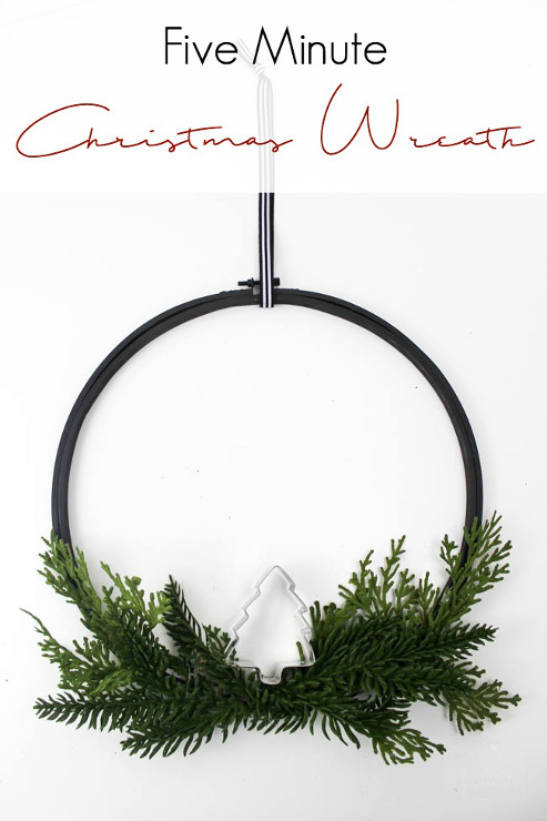 Five Minute Christmas Wreath