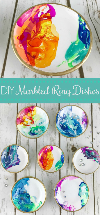 DIY Marbled Ring Dishes