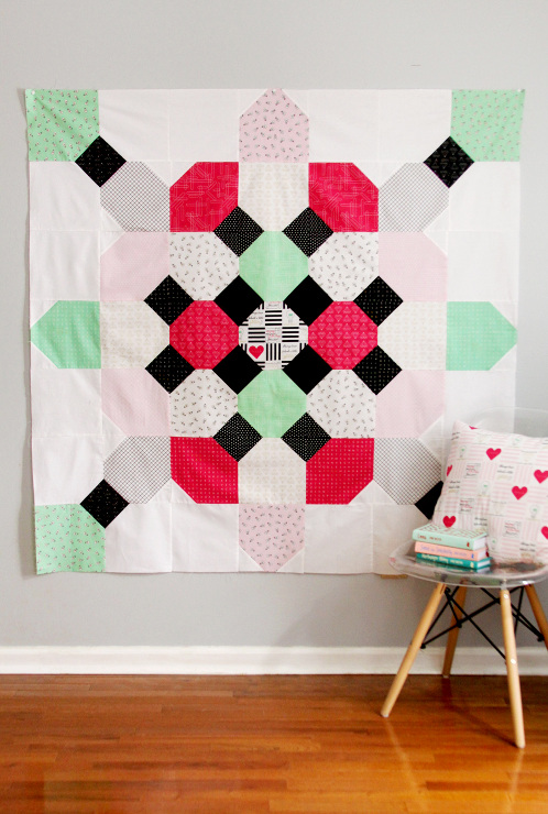 Free Soda Fountain Quilt Pattern With Shine Bright Fabrics