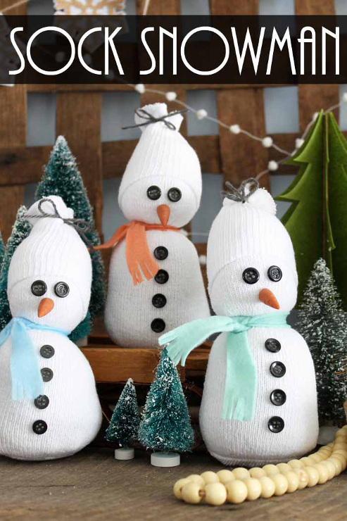 Sock Snowman: A quick and easy craft idea!