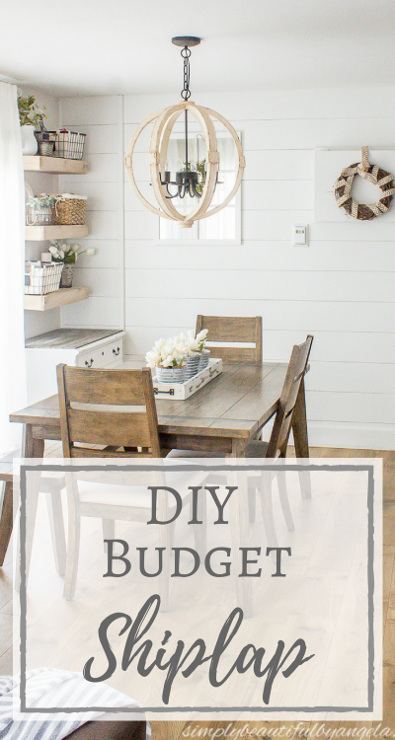 DIY Shiplap On a Budget