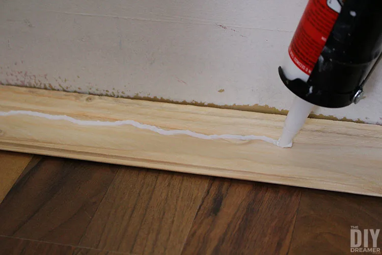 How To Plank A Wall With Wood Paneling The Diy Dreamer - How To Remove Paneling Glue From Walls