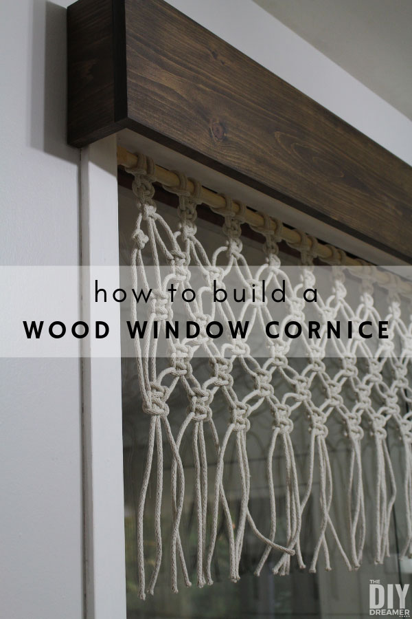 wood window cornice