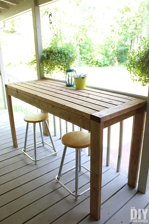 How to build Outdoor Bar Stools - The DIY Dreamer