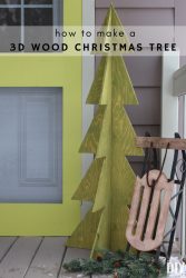 How to make a 3D Wood Christmas Tree - The DIY Dreamer