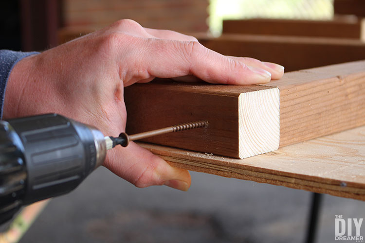 Attach other side with screw