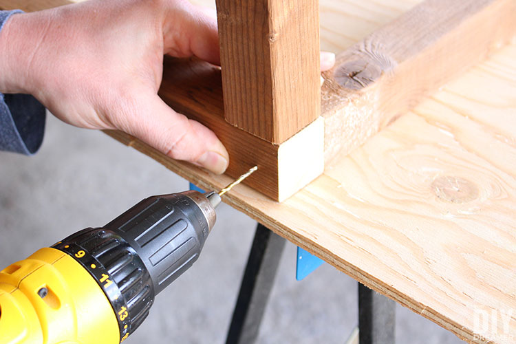 Drill holes for easy assembly