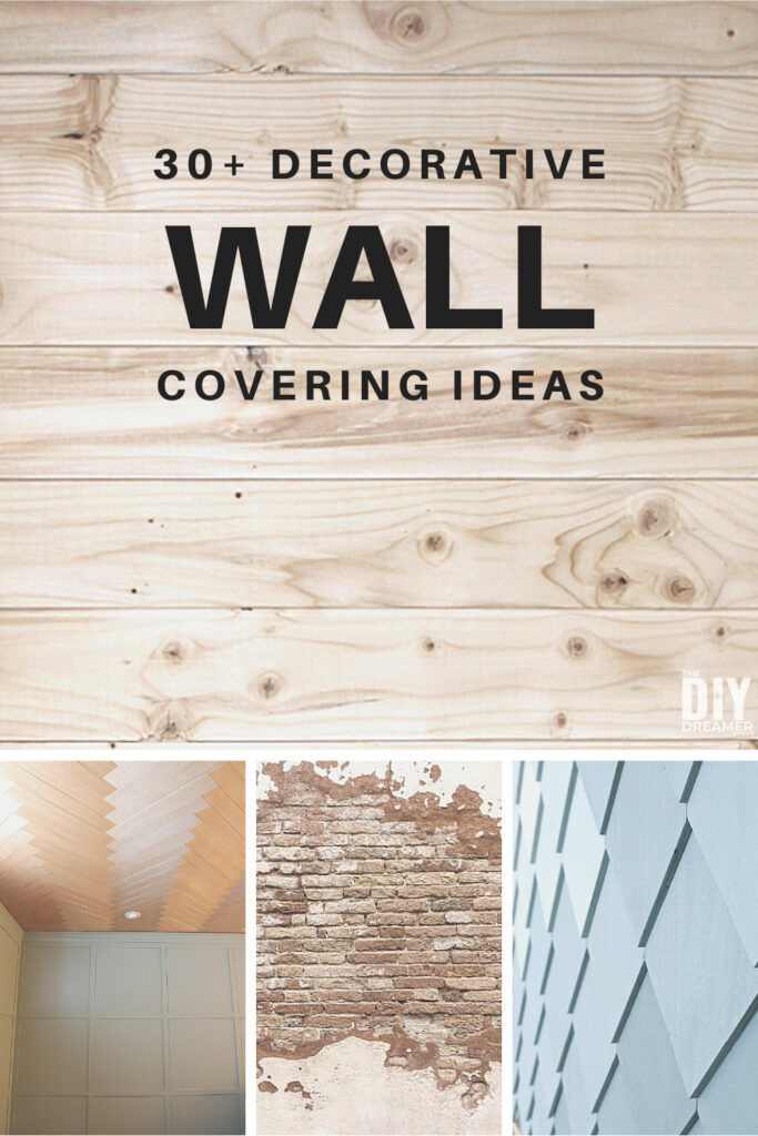 Decorative DIY wall covering ideas.